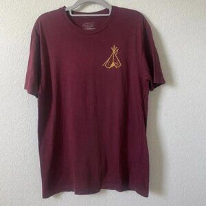Pendleton Men's Short Sleeve Graphic T-Shirt Size Medium Burgundy